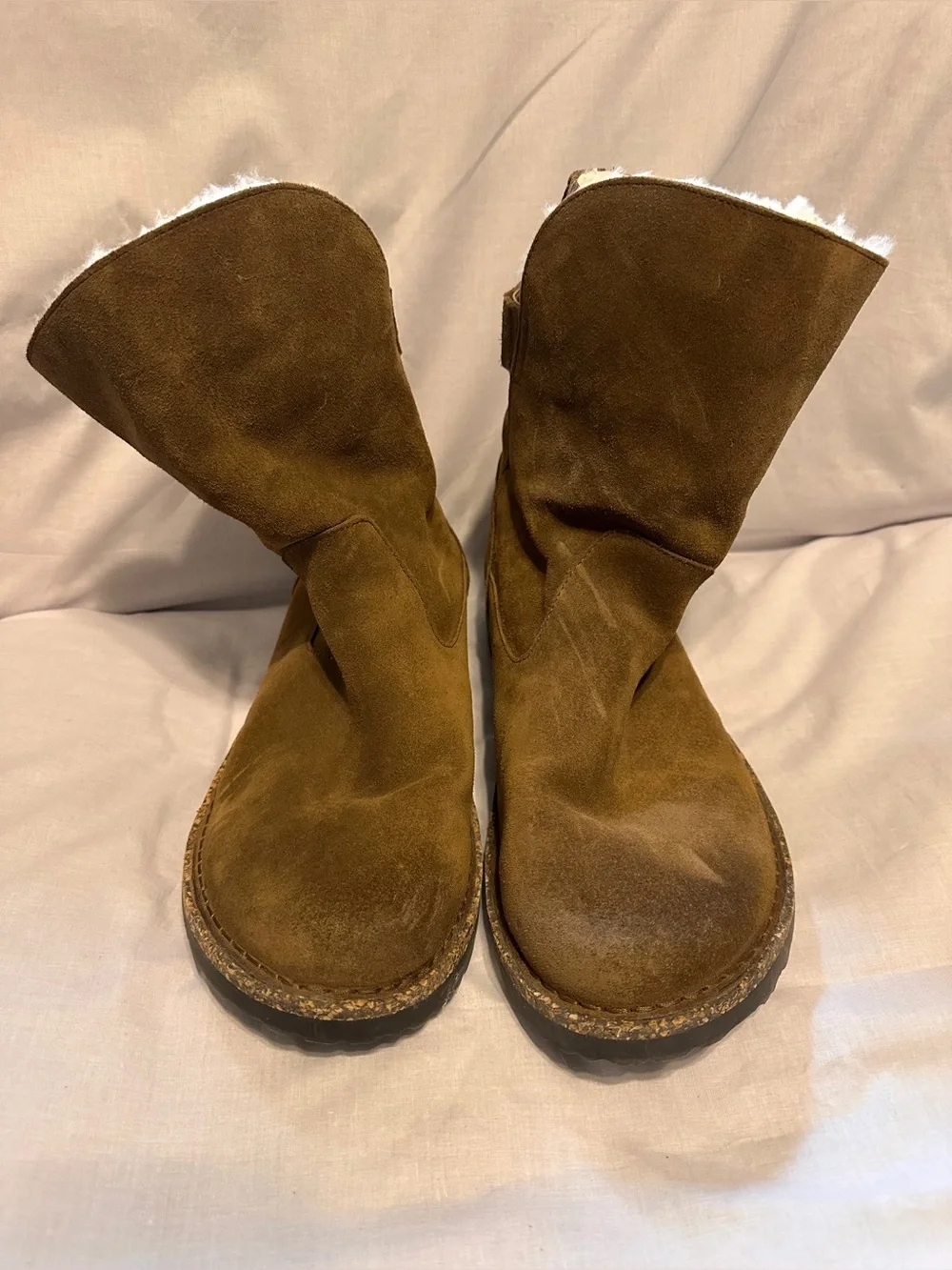 Birkenstock Uppsala Shearling Pull On Boots size 43 Brown